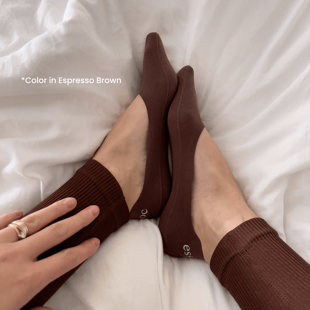 Unisex Cotton No Show Socks 5-Pack | Almond Beige